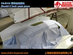 Las costuras de la parte posterior y del hombro de la camisa presionan la máquina para la ropa 1.5KW 220V