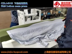 Máquina inferior de la prensa libre de la arruga del lacre de la costura de la camisa