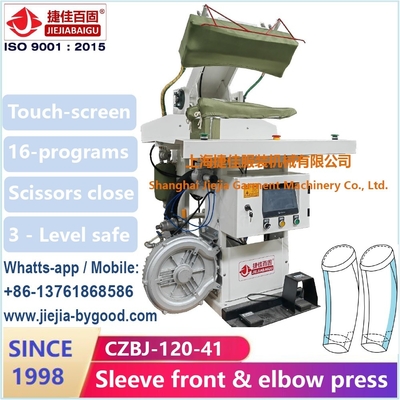 PLC del codo y de Front Dress Press Machine Touch Sreen de la manga del traje