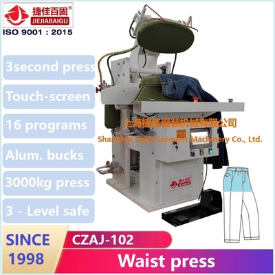 Máquina de prensado de pantalones de gama completa con pantalla táctil PLC con Mitsubishi Fast High Pressure