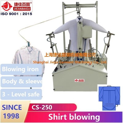 Cuerpo libre de la camisa de la arruga y maniquí tridimensional de la máquina de la manga que sopla