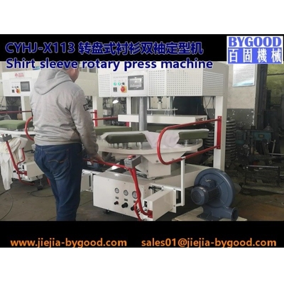 vuelta rotatoria de la máquina de la prensa de la camisa y prensa vertical para la manga doble