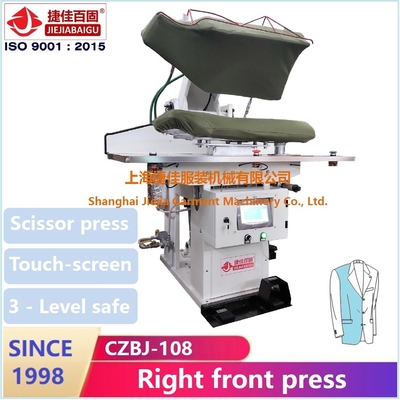 Máquina 1.5kw de la prensa del lavadero del PLC del LED que plancha de la prensa del traje doble comercial de la solapa