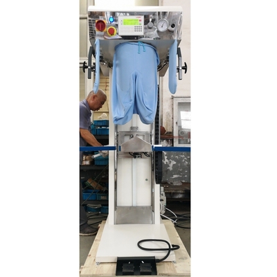 máquina vertical de la prensa de las bragas de la chaqueta del traje del sistema de calefacción de vapor de la prensa del lavadero de las bragas de la máquina coumercial de la prensa