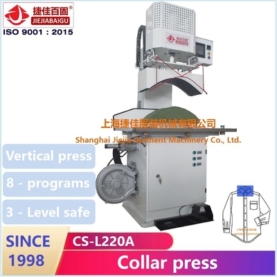 Máquina eléctrica de prensado de camisas vertical de 220 V para prensado de manguitos de cuello