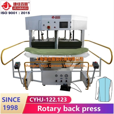 quality Traje rotatorio vertical de la chaqueta de la cámara del vapor de la prensa de planchar 1500W del traje de vestido de la chaqueta 1.5KW factory